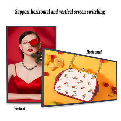 ODM Wall Mounted Touch Screen Monitor LCD Advertising Display VGA FCC