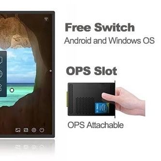 75 86 Inch Interactive Flat Panel Display PCAP All In One Touch Screen