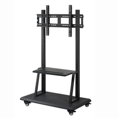 Movable Mobile TV Monitor Stand 2.5mm Steel Whiteboard Monitor Stand Bracket