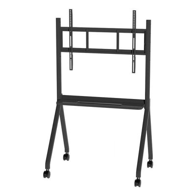 Whiteboard Portable Mobile TV Monitor Stand 2.5" Wheels Braking ODM SGS