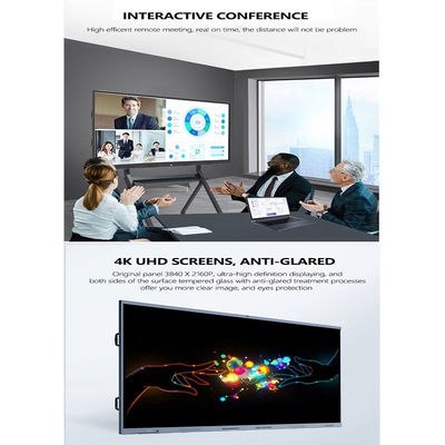 Interactive Whiteboard Smart Board 4K Touch Android 11 OS Camera Screen Display