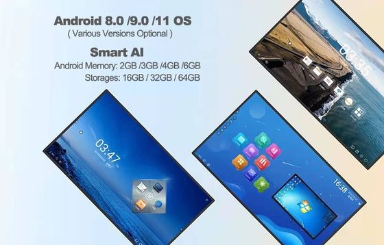 75 86 Inch Interactive Flat Panel Display PCAP All In One Touch Screen